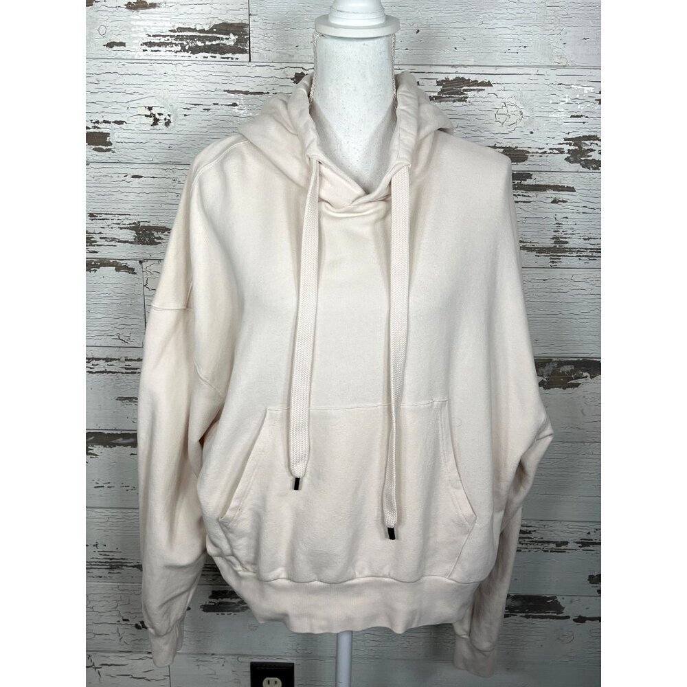 ALLSAINTS Tallow Hooded Sweatshirt Bone (Light Beige) Sz S WM113Q EUC